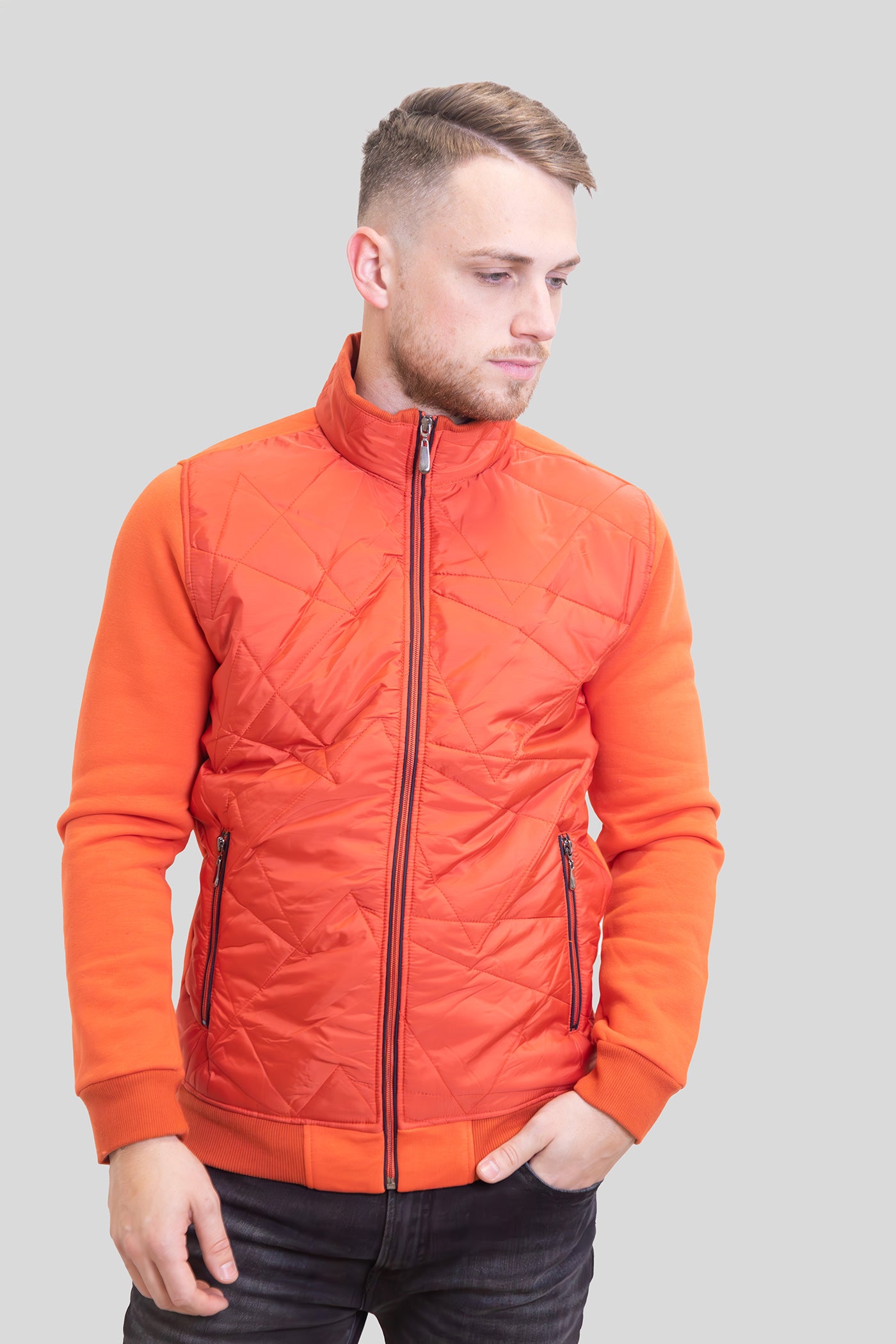 Narancssárga Steppelt Kardigán