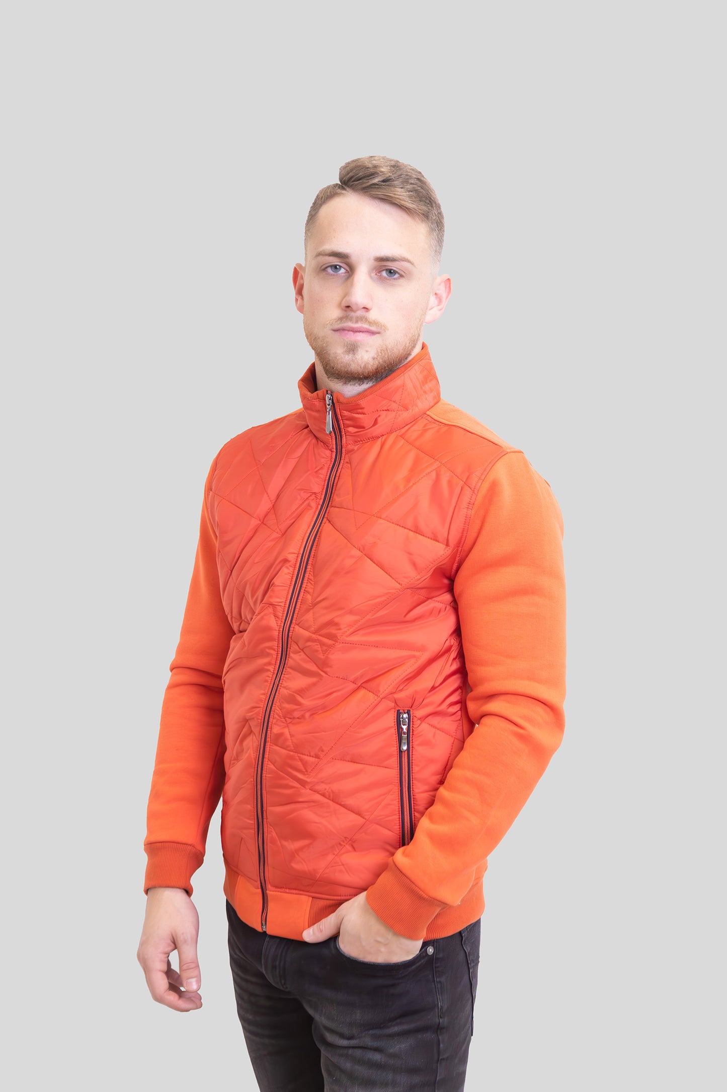 Narancssárga Steppelt Kardigán