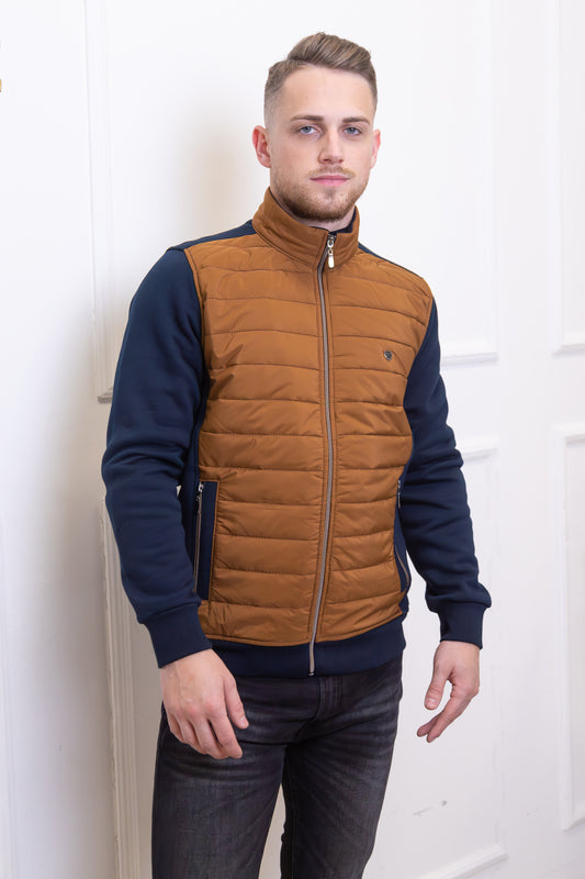 Karamell férfi kardigán