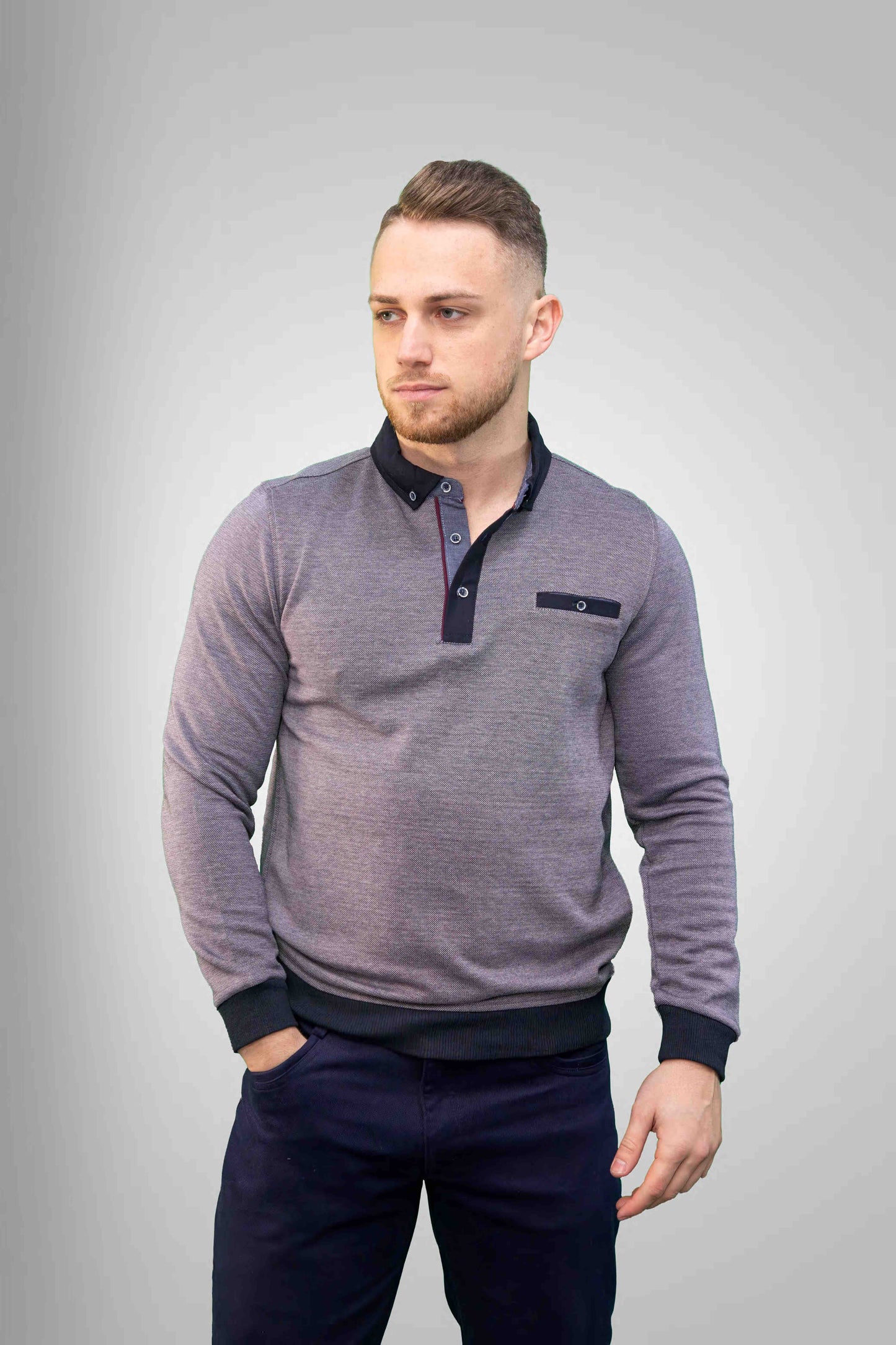 Galléros Pulóver - Szürke