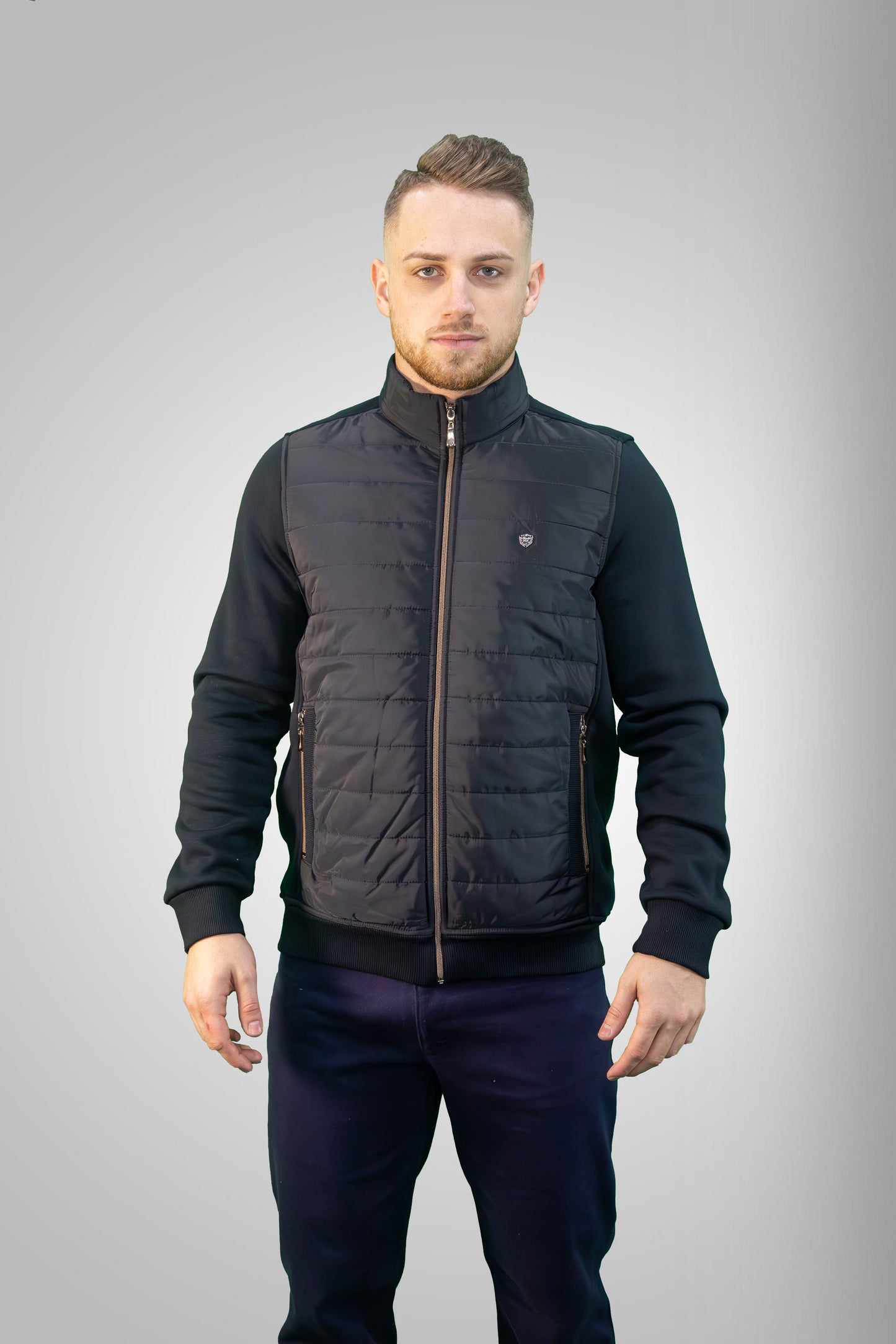 Férfi Kardigán - Fekete