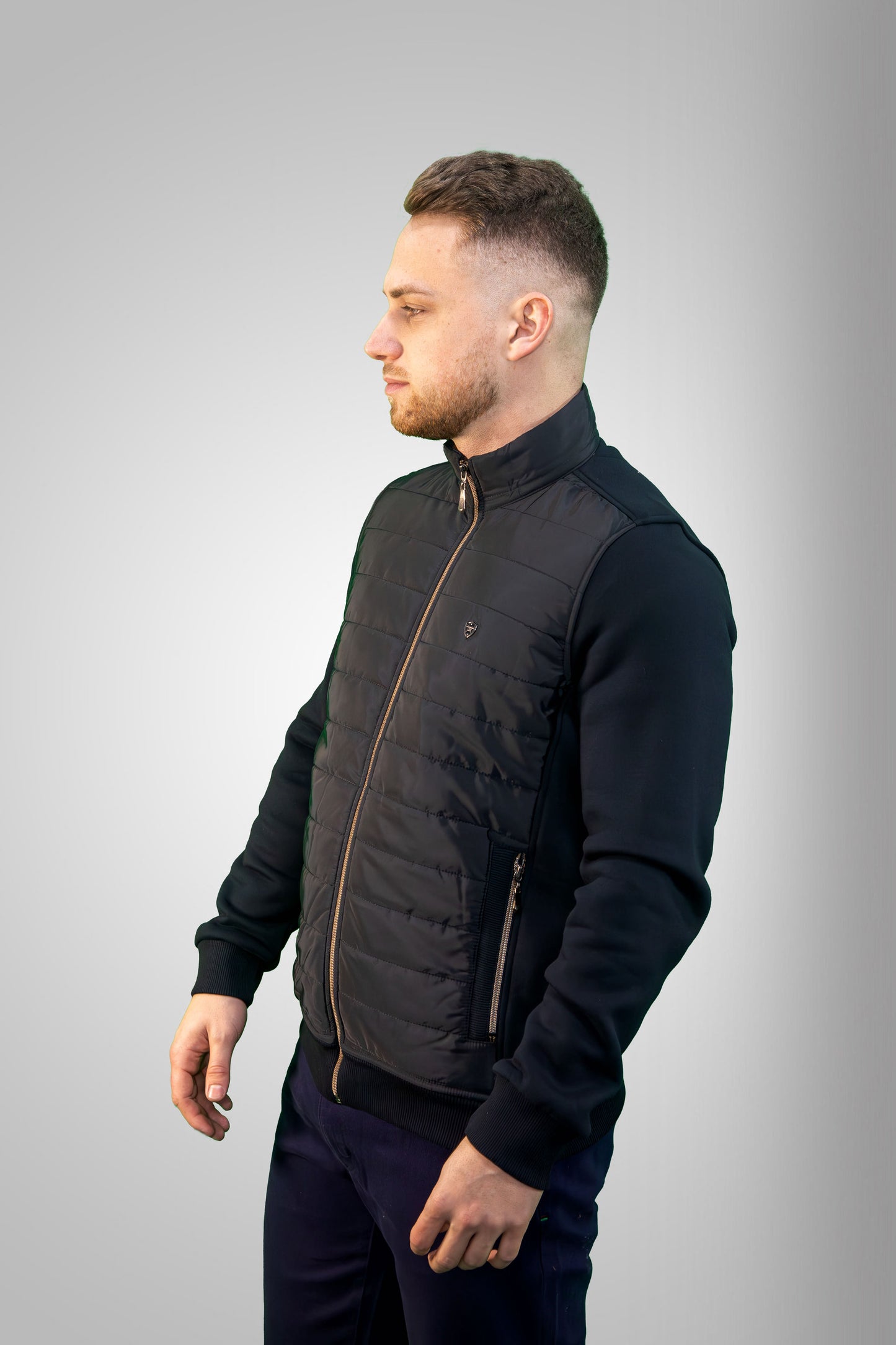 Férfi Kardigán - Fekete