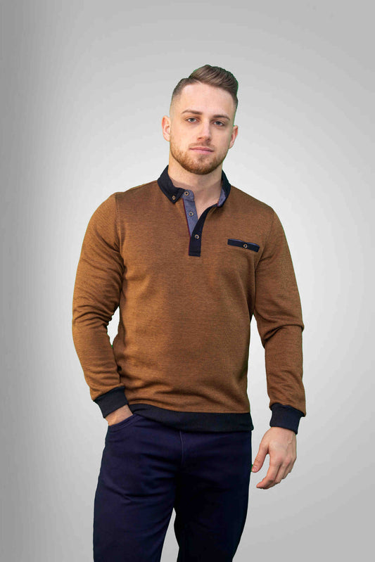 Galléros Pulóver - Barna